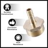 Hihaha 2 Pcs 8mm 3/4" BSP Male Thread Hose Fitting Connector Durable Material