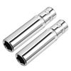 sourcing map 2 Pcs 1/4 Inch Drive 8mm 6-Point Deep Socket, Metric, Cr-V