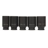 1/2-Inch Drive Deep Spindle Axle Nut Impact Socket Set Cr-Mo 6-Point 1/2"