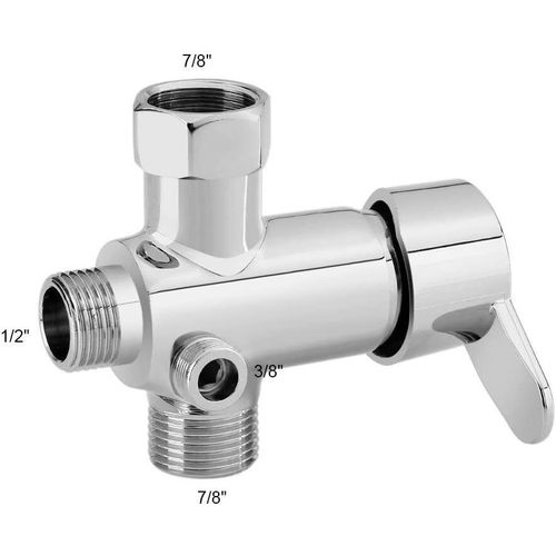 Bathroom Toilet T Connector Hot/Cold Mixer Valve Adapter For HandHeld Bidet Wate