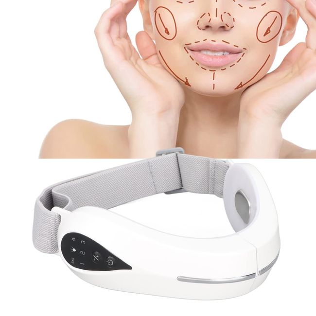 Face Slimming Strap, Intelligent V Face Machine V Line Up Lift Belt Double Kinn Reducer, Electric EMS Facial Lifting Machine V Line Face Massage Belt V Shaped Slimming Face Mask Skin Care Device