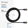1 m OTG USB Connection Cable, Micro USB to Mini USB Cable, Charges USB Mini Devices, Data Cable, Charging Cable, USB 2.0, Black