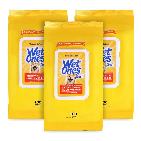 Wet Ones for Pets Multi-Purpose Dog Wipes with Aloe Vera