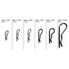 Performance Tool W5210 Hair Pin Assortment Kit, 150 Piece | Zinc Plated Steel Clips | For Use on Hitch Pin Lock System