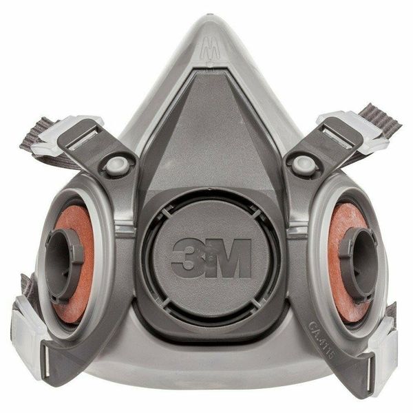3M 6200 Half Facepiece Resusable Respirator, Medium