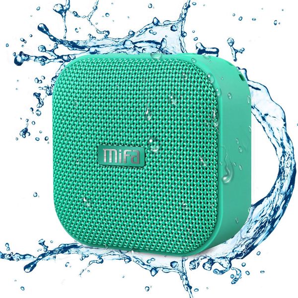 MIFA A1 Bluetooth Speaker, Waterproof Speaker, Small, Loud Volume, 12 Hours of Continuous Playback, TWS Function, Fully Wireless Stereo Compatible, Micro SD Card, AUX Compatible, Built-in Microphone,