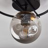 Matte black & gold finish Semi Flush Mount Ceiling Light Fixture Mid Century ...