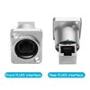 YACSEJAO Shielded RJ45 Interface Waterproof Socket D-Type Module Panel Mounting Shielded RJ45 Female to Female LAN Network Bulkhead Pass Through Socket (90 Degree)