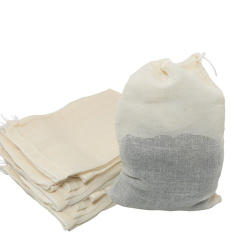 JJHXSM 30PCS Reusable Drawstring Soup Bags 4 x 6 inch Filter Coffee Tea Infuser Bags Soup Ingredients Meat Juice Infusion Perfect for Spices Bones Herbs Home Kitchen Cotton Bags