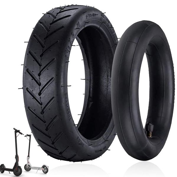 8.5 Inch Thickness Inner Tubes Tires Electric Scooter Rubber Tire 8 1/2 Replacement Tyre for Xiaomi M365 Other 8.5-Inch Universal Inflatable Inner And Outer Tubes (A set of inner and outer tubes)