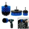 3Pcs  Power Scrubber Cleaning Car Tile Grout Shower Drill Brush Set Attachment