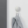 Sealskin Brix, Towel hook with mirror, White, 45x60x130mm