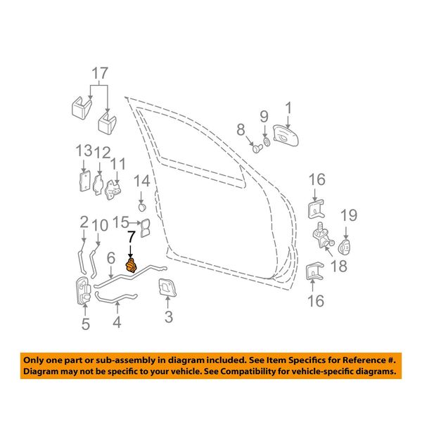 GM 15053341 GUIDE,FRT S/D LKG ROD