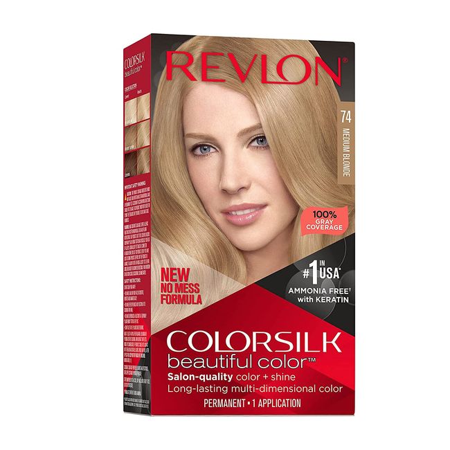 Revlon  3-Pack Color Permanent Hair Color 074 Medium Blonde