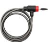 Bell Ballistic 400 HD Steel Cable Key Lock, 8mm, Black
