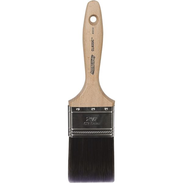 Arroworthy Classic Contractor Flat Beaver Tail Long Handle Brush 2.5" (88302.5)