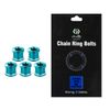Chooee Double Chainring Bolts,M8 Steel Chain Ring Bolts Set Blue