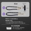 Owltech Smartphone Strap, Hand Strap, Mobile Phone Strap, Wrist, Reflective Material Braid, Stylish, black/purple