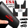 4x Car Rally Carbon Fiber Effect Universal Mud Flaps Splash Guards Front & Rear