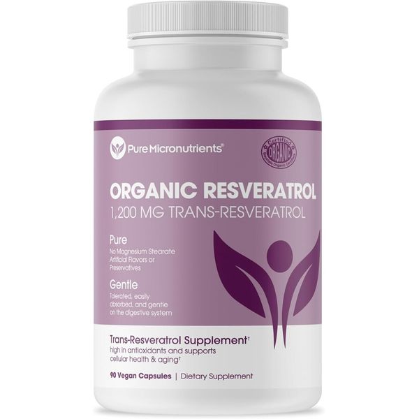 NEW Organic Resveratrol Supplement 1200mg-Extra Strength Formula