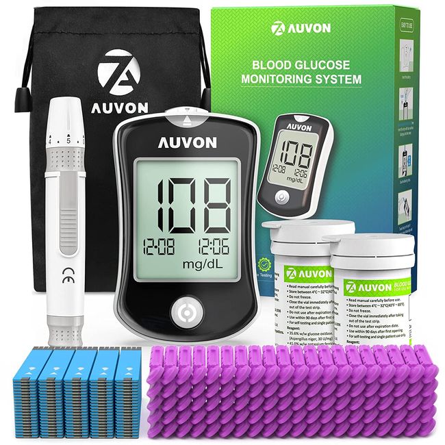 Kit Prueba Diabetes Medidor De Azucar Sistema Monitor Glucosa En Sangre Digital