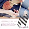 Foot Petals Strappy Strips In Black Iris, One Size, Black Iris