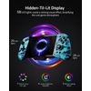 Hall Effect Switch Controller Compatible with Switch/OLED, One-piece Switch Pro Controller, Ergonomic Joypad Replacement with 7 LED Colors/Turbo/Mapping - Black