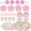 Cherry Blossom Design: Stylish Paper Plate Set (Cherry Blossoms, 4)