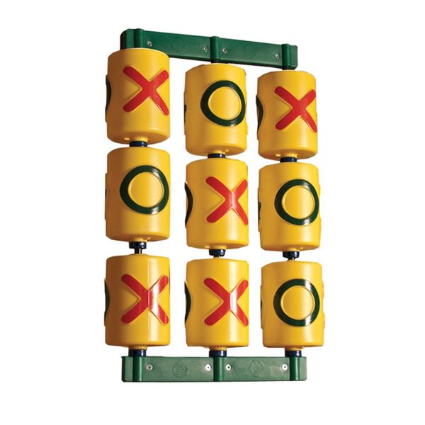 Gorilla Playsets 07-0010 Tic Tac Toe Spinner Activity Panel for Swing Sets, Yellow