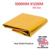 Gold Aluminized Heat Shield Reflective Material Barrier adhesive Backed Blanket