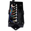 RV 7 Way Plug Inline Pre-Wired Trailer Cord Junction Box w/12 Foot Cable