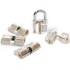 Loboo Idea 6 Pieces Practice Lock Set,6 Pack Transparent Locks, Clear Cylinder Lock with Keys for Lock Picking Practice,Locksmith Beginner