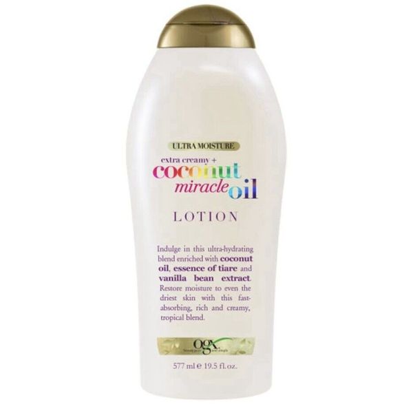 OGX Extra Creamy Coconut Miracle Oil Ultra Moisture Lotion w Vanilla Bean 19.5oz