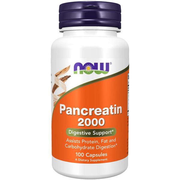 NOW Supplements - Pancreatin 10X 200 mg 100 Capsules