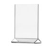 8.5"W x 11"H Sign Holder Top Load Double Sided Table Tent 6 Pack