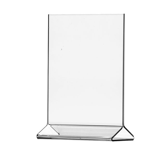 8.5"W x 11"H Sign Holder Top Load Double Sided Table Tent 6 Pack