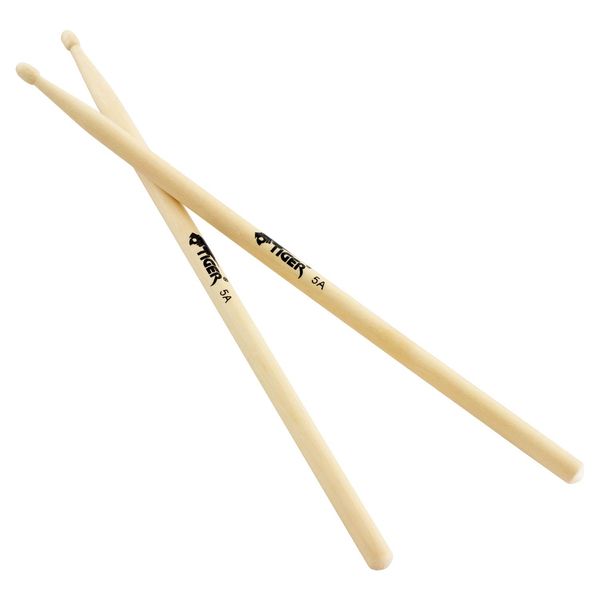 TIGER TDA83-5A | 5A Maple Drumsticks with Wooden Tips | One Pair