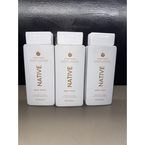 3-Pack Native Sugar Cookie Body Wash 18 fl oz