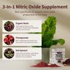 Nitric Oxide Beet Root Organic Powder, Heart & Blood Pressure - Snap Supplements