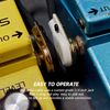 Samgool 1.6ft ME.Face Pedal Cable, 1/4 Inch Angle/Angle Performance Guitar Effect Pedal Cable, Guitar Patch Cables (ME.Face Black)