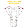 12" Large Universal Panoramic Convex Car Rear View Mirror Wide Angle Clip On US