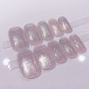Pink Gradient Nail Tips 24pcs Nail Tips for Wedding, Party, Holiday, Dating, Prom, Daily Life
