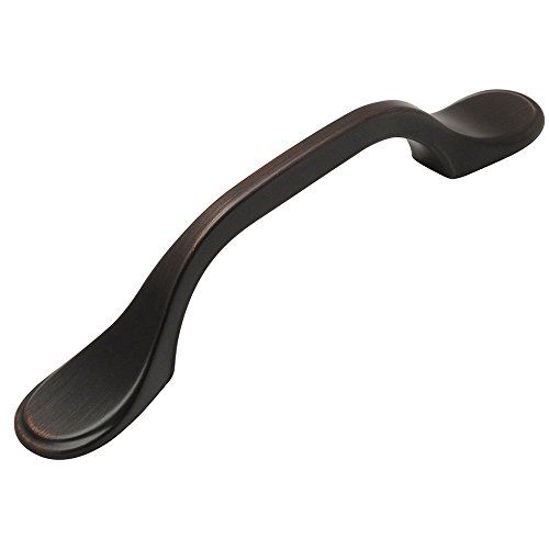 Cosmas 25 Pack 9533ORB Oil Rubbed Bronze Cabinet Hardware Footed Handle Pull - 3" Inch (76mm) Hole Centers