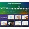 150FT Permanent Outdoor Eaves 108 LED Lights Smart RGB Bluetooth APP Control Kit