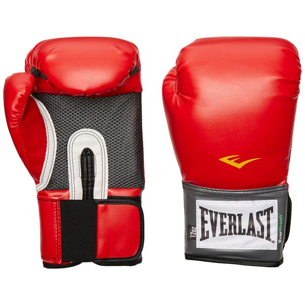 Everlast Pro Style Training Gloves (Red, 12 oz.)