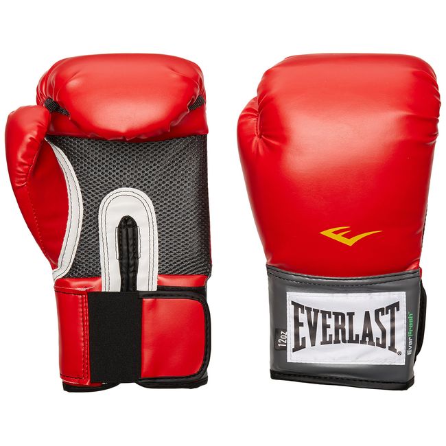 Everlast Pro Style Elite 12oz Bag Training Boxing Red Gloves Sparring Brand  New