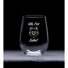 Oh, For Fox Sake 17 oz. stemless wine glass