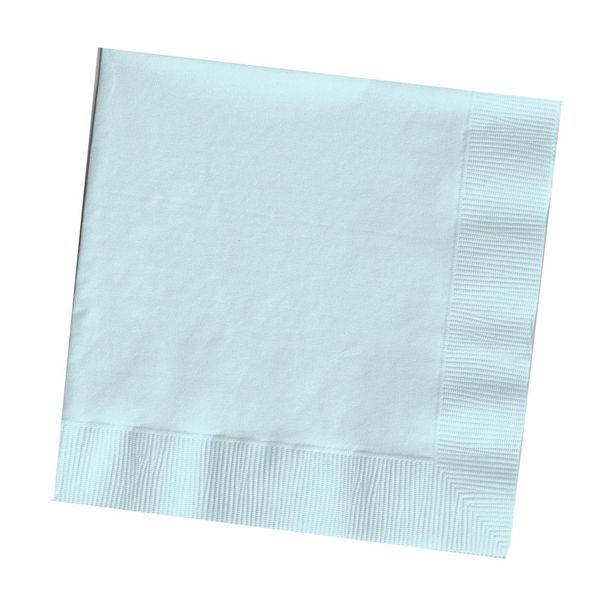 Creative Converting DINNER NAPKINS 3PLY 1/4FLD, 25 Count, Pastel Blue