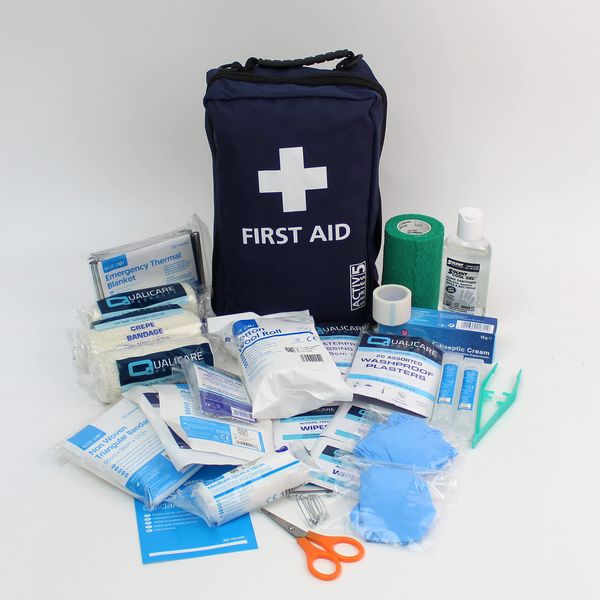 Stable Yard/Tack Room First Aid Kit in Bag. Essential Items for Horse & Rider.