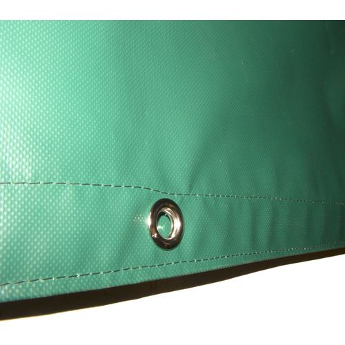 Tarp, Heavy Duty, Green 4' X 5' Feet Waterproof, 18 Oz. Vinyl w/ Reinforced Edges (4' X 5' Feet, Green)